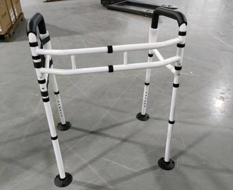 Agrish Toilet Safety Rails - FSA/HSA Eligible Adjustable Width & Height Fit Any Toilet, Stand Alone Medical Toilet Frame for Elderly Handicap Disabled, Folding Handrails - Image 1